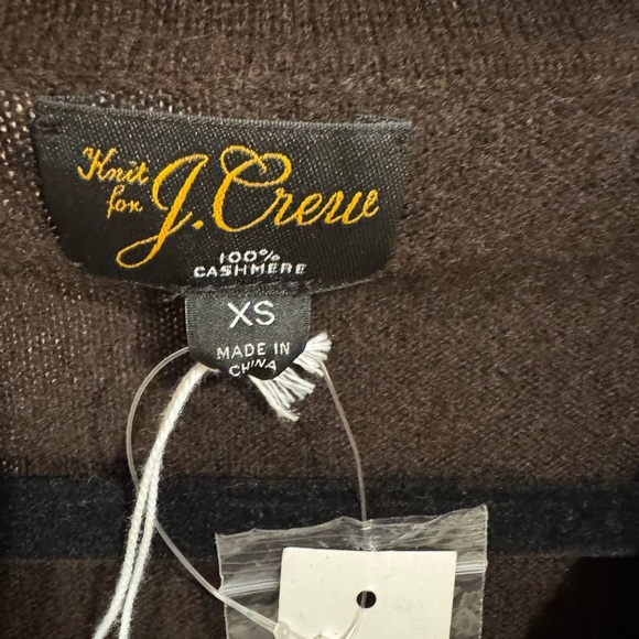 Unisex Cozy Brown Cardigan Sweater 100% cashmere. XS. NWT - Picture 5 of 5